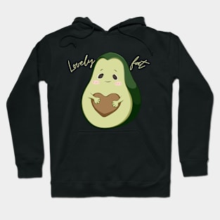 Lovely Fat Avocado - Light Text Hoodie